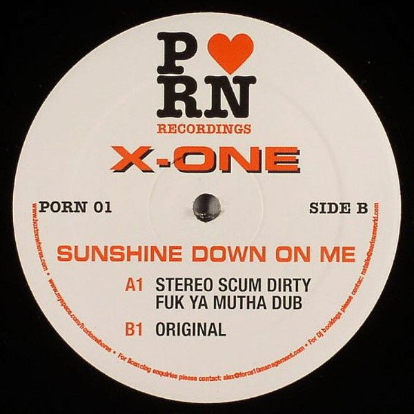 X-One : Sunshine Down On Me (12")