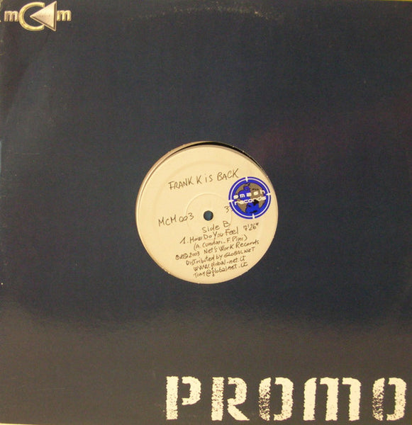 Frank K : Frank K Is Back (12")