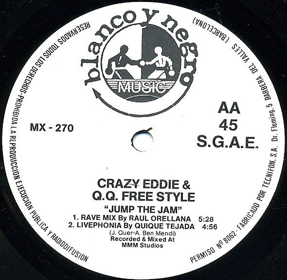 Crazy Eddie & Q.Q. Freestyle : Jump The Jam (12")