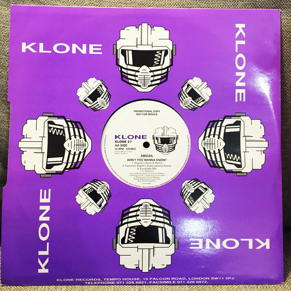 Abigail : Don't You Wanna Know? (12", Promo)