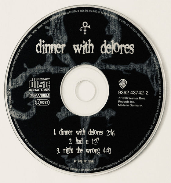 The Artist (Formerly Known As Prince) : Dinner With Delores (CD, Single)