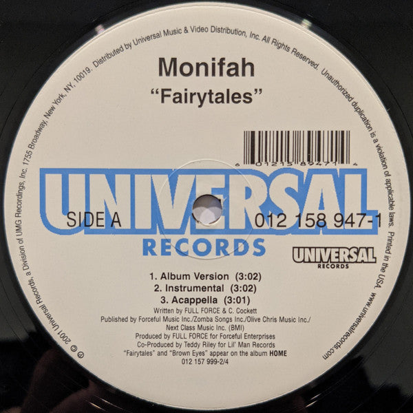 Monifah : Fairytales / Brown Eyes (12")