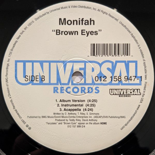 Monifah : Fairytales / Brown Eyes (12")