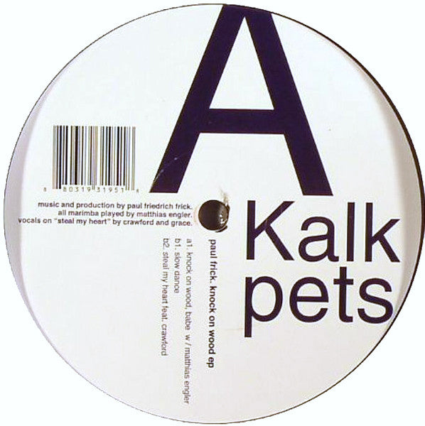 Paul Frick : Knock On Wood EP (12", EP)