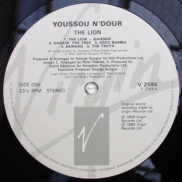 Youssou N'Dour : The Lion (LP, Album)