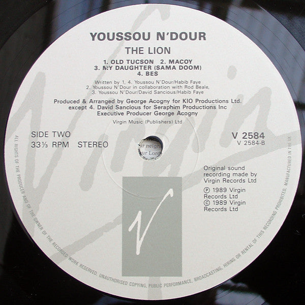 Youssou N'Dour : The Lion (LP, Album)