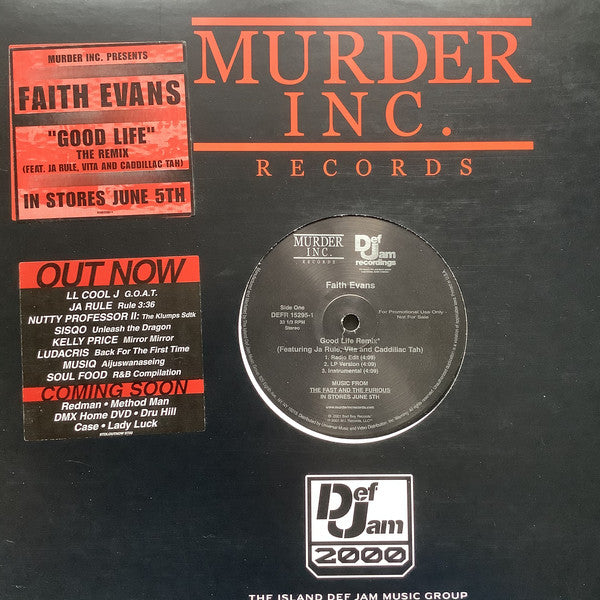 Faith Evans / Ja Rule : Good Life (Remix) / Furious (12", Promo)