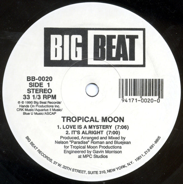 Tropical Moon : Love Is A Mystery (12")