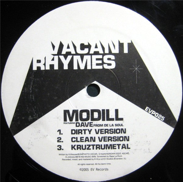 Modill : Vacant Rhymes / Nightly (12")