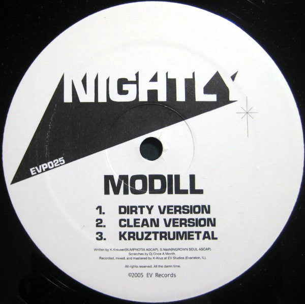 Modill : Vacant Rhymes / Nightly (12")