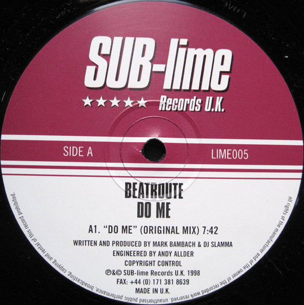 Beatroute : Do Me (12")