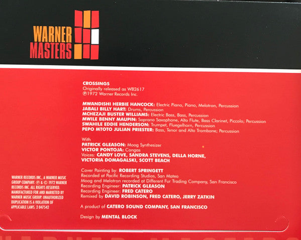 Herbie Hancock : Crossings (CD, Album, RE, RP)