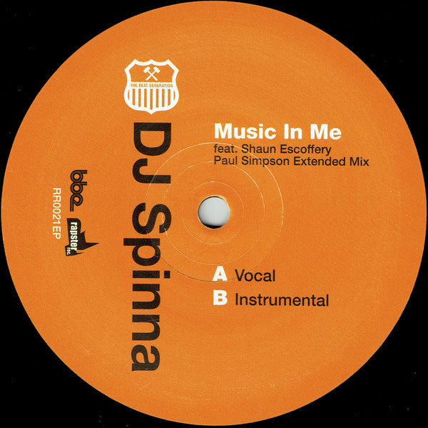 DJ Spinna : Music In Me (Paul Simpson Extended Mix) (12")