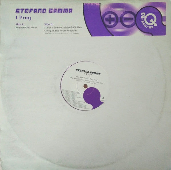 Stefano Gamma : I Pray (12")