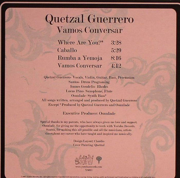 Quetzal Guerrero : Vamos Conversar (CD, Single)