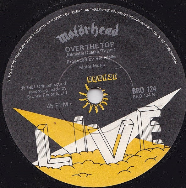 Motörhead : Motorhead (7", Single, Pap)