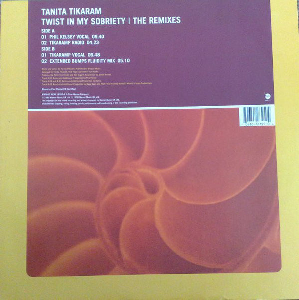 Tanita Tikaram : Twist In My Sobriety (The Remixes) (12")