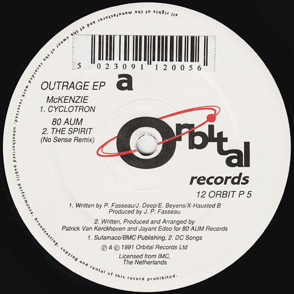 Various : Outrage EP (12", EP, Promo)