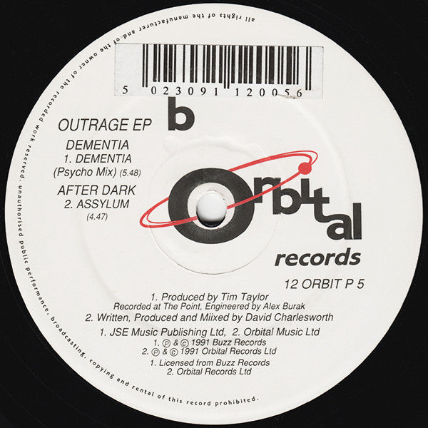 Various : Outrage EP (12", EP, Promo)