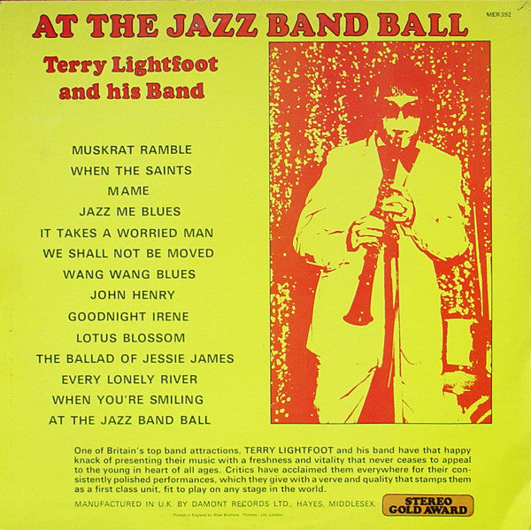 Terry Lightfoot And His Band : At The Jazz Band Ball (LP)