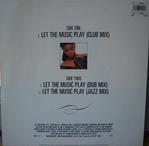 Georgia Jones : Let The Music Play (12", Promo)
