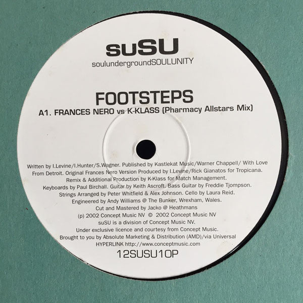 Frances Nero vs K-Klass : Footsteps (12", TP)