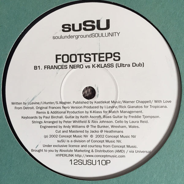 Frances Nero vs K-Klass : Footsteps (12", TP)