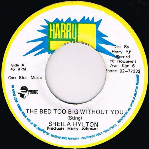 Sheila Hylton : The Bed Too Big Without You (7", RE)