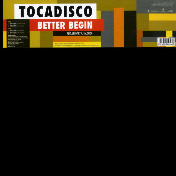 Tocadisco Feat. Lennart A. Salomon : Better Begin (12")