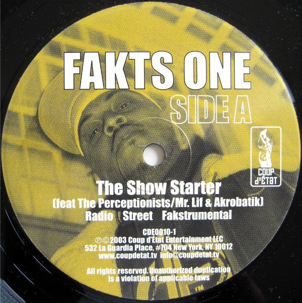 Fakts One : The Show Starter (12")