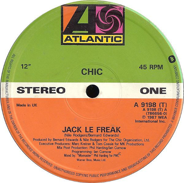 Chic : Jack Le Freak (12")