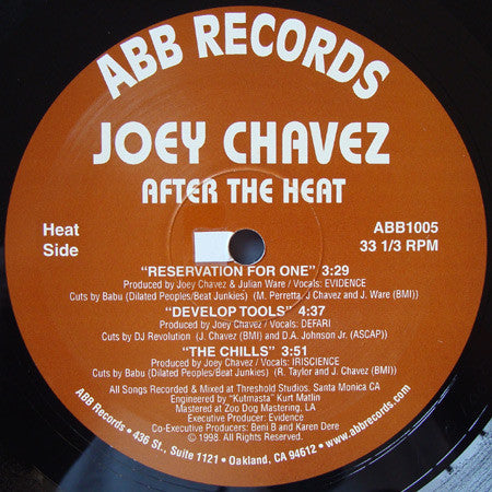 Joey Chavez : After The Heat (12")