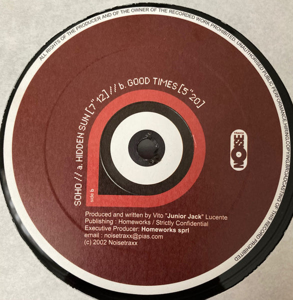 Soho (4) : Hidden Sun / Good Times (12")