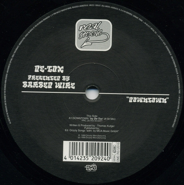De-Tox Presented By Barbed Wire : Downtown (12")