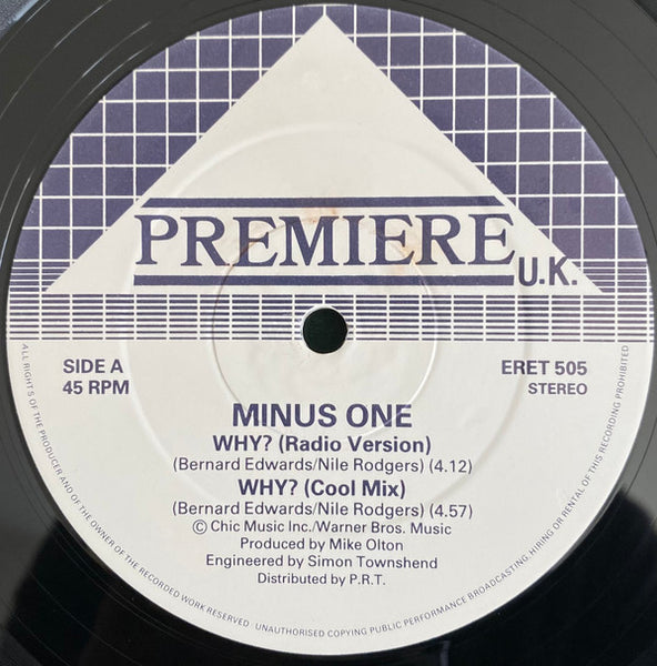 Minus One : Why? (12")