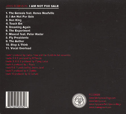 John Robinson (3) : I Am Not For Sale (CD, Album)