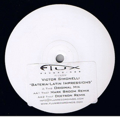 Victor Simonelli : Bateria - Latin Impressions (12", W/Lbl)