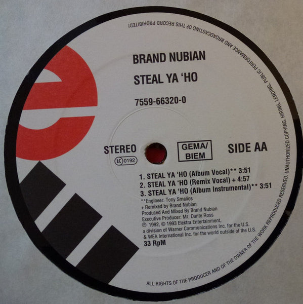 Brand Nubian : Allah U Akbar / Steal Ya 'Ho (12", RP)