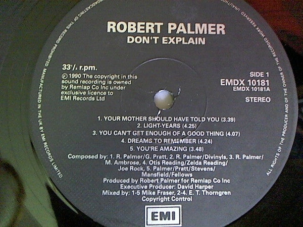 Robert Palmer : Don't Explain (2xLP, Album)