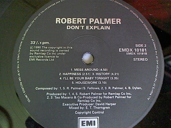 Robert Palmer : Don't Explain (2xLP, Album)