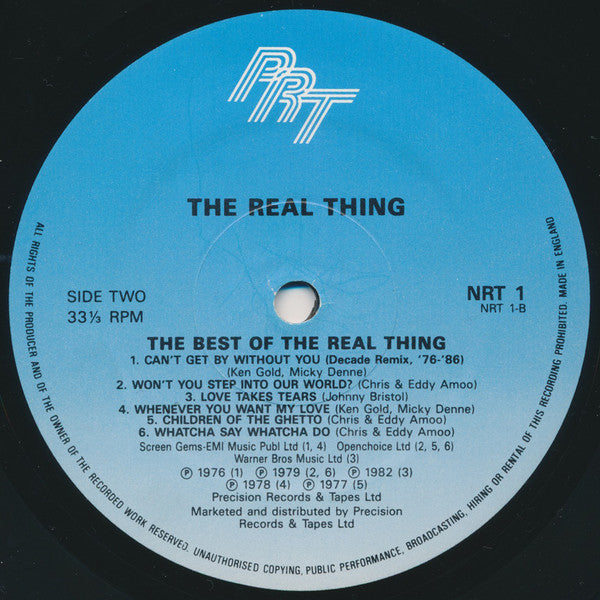 The Real Thing : The Best Of The Real Thing (LP, Comp)