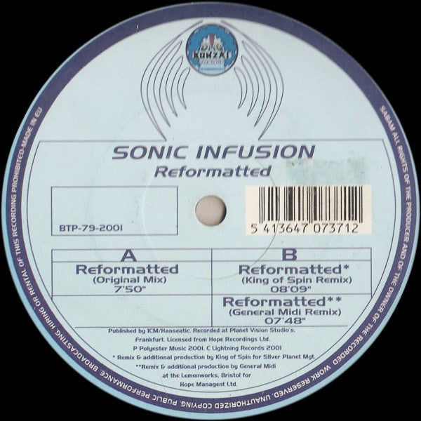 Sonic Infusion : Reformatted (12")