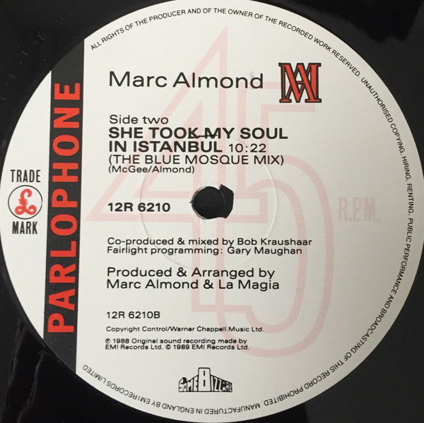 Marc Almond : Only The Moment (12")