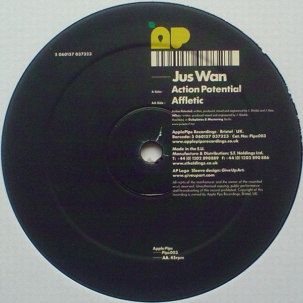 Jus Wan : Action Potential / Affletic (12")