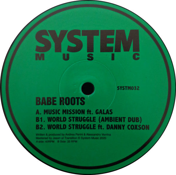 Babe Roots : Music Mission (12")