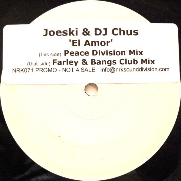 Joeski & Chus : El Amor (12", Promo, W/Lbl, Sti)