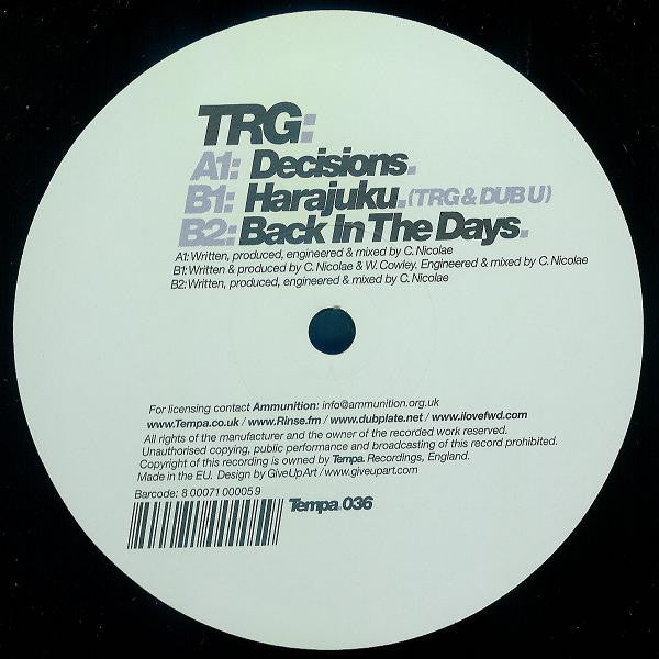 TRG : Decisions (12")