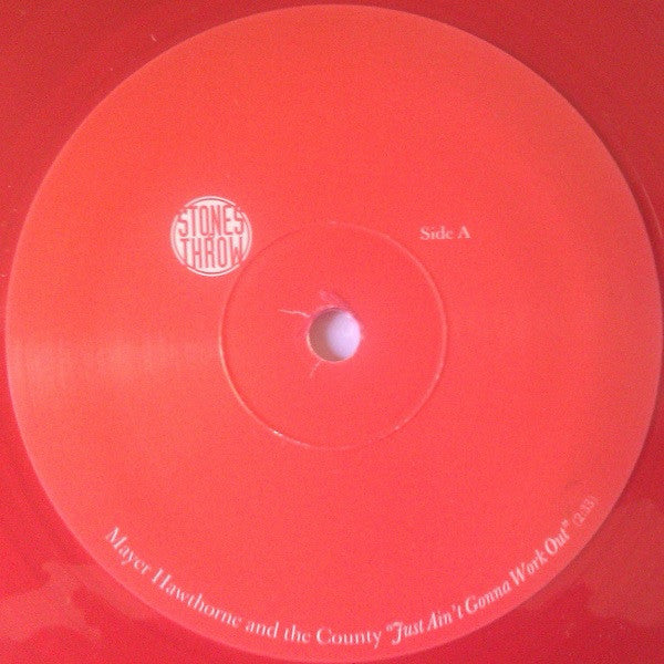 Mayer Hawthorne & The County : Just Ain't Gonna Work Out / When I Said Goodbye (7", Shape, Red)