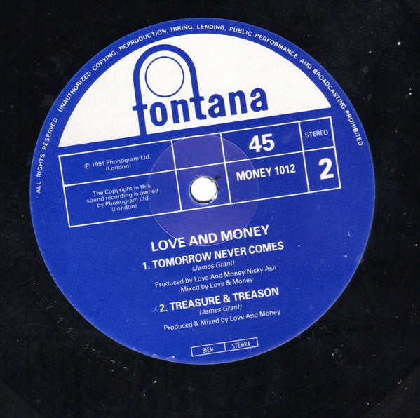 Love And Money : My Love Lives In A Dead House (12", Maxi)