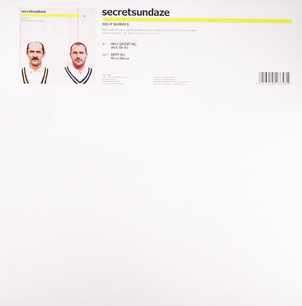 Holy Ghost Inc. / Afefe Iku : Secretsundaze Volume 2 Album Sampler B (12", Smplr)